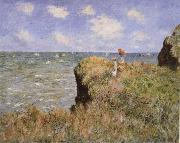 Claude Monet Clifftop Walk at Pourville china oil painting reproduction